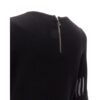 Chanel Black Geometric Sweater Wool Dress back