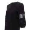 Chanel Black Geometric Sweater Wool Dress side arm