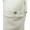 Chanel Light Blue Tweed Short Sleeve Shirt front pocket