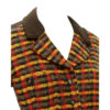 Chanel Long Brown Dress with Yellow Tweed Checked Vest multicolor vest