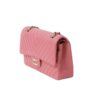 Chanel Medium Classic Pink Chevron Double Flap Bag Side