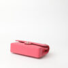Chanel Medium Classic Pink Chevron Double Flap Bag bottom
