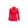 Chanel Red Wool Blazer Jacket