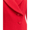 Chanel Red Wool Blazer Jacket button