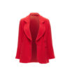 Chanel Red Wool Blazer Jacket front