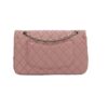Chanel Used Double Flap Bag Pink Silvertone Hardware back