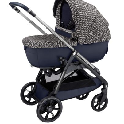 Christian Dior Baby Bassinet and Stroller Combo in Blue Beige Oblique technical canvas