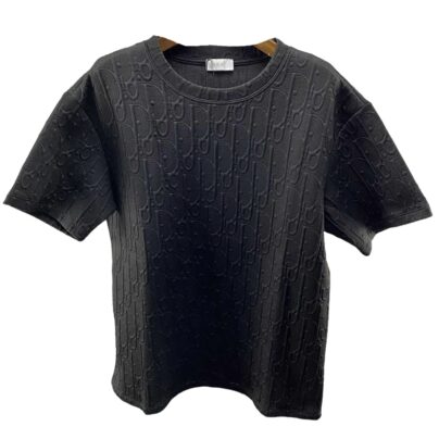 Christian Dior Black Dior Embossed T Shirt