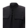 Christian Dior Black Mao Mandarin Collar Wool jacket front