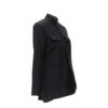 Christian Dior Black Mao Mandarin Collar Wool jacket side