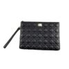 Christian Dior Caro Large Black Daily Pouch Macrocannage Leather