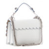 Fendi Vitello Liberty Kan I White Blanco Leather Handbag back