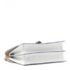 Fendi Vitello Liberty Kan I White Blanco Leather Handbag bottom