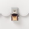 Fendi Vitello Liberty Kan I White Blanco Leather Handbag hardware