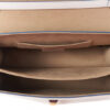 Fendi Vitello Liberty Kan I White Blanco Leather Handbag interior