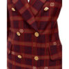 GUCCI Red GG Blazer Garden Alessandro Michele plaid blazer buttons
