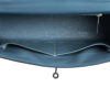 Hermes Kelly Sellier 32 Handbag Celestial Blue Box Calf Leather SHW Interior Compartment View