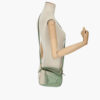 Loewe Mini Puzzle Shoulder Bag in Washed Green Leather worn