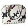 Louis Vuitton Alma BB White Leather Studs Handbag