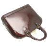 Louis Vuitton Alma Bag Burgundy Patent Leather side