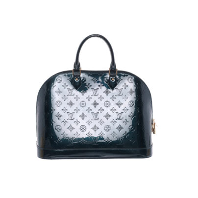 Louis Vuitton Alma Dark Green Vernis Monogram Leather