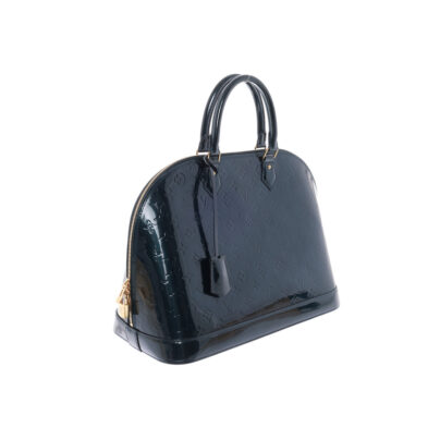 Louis Vuitton Alma Dark Green Vernis Monogram Leather New
