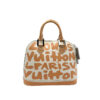 Louis Vuitton Alma Graffiti Bag In Yellow and White Leather
