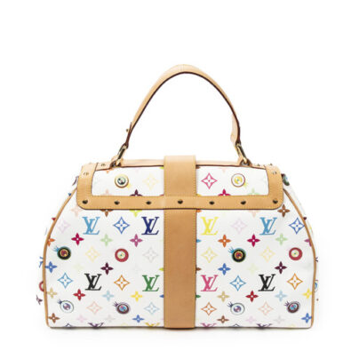Louis Vuitton Eye Love You Sac Retro GM Handbag White Multicolor Takashi Murakami Limited Edition back