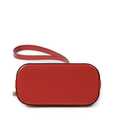 Louis Vuitton Mini Alma Shoulder Bag in Red Epi Leather bottom