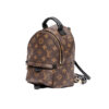 Louis Vuitton Mini Palm Springs Shoulder Bag Brown Monogram Canvas backpack side