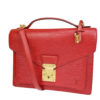 Louis Vuitton Monceau Red Leather Bag