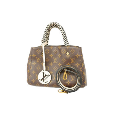 Louis Vuitton Montaigne Brown Canvas Leather Handbag