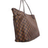 Louis Vuitton Neverfull MM Damier Brown Leather Bag side