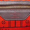 Louis Vuitton Neverfull MM Damier Brown Leather Bag tag