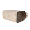 Louis Vuitton On My Side MM Beige Calfskin Monogram Canvas Bag bottom side
