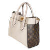 Louis Vuitton On My Side MM Beige Calfskin Monogram Canvas Bag side