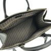 Louis Vuitton Pont Neuf GM Black LV Monogram Embossed handbag interior