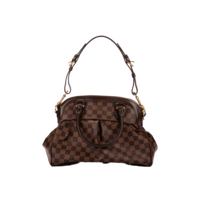 Louis Vuitton Trevi PM Handbag Brown Damier Ebene Canvas