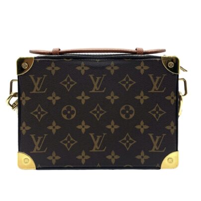 Louis Vuitton Trunk LV x NBA Shoulder Bag in Brown Leather Canvas back