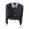 Prada Floral print short Silk blouse