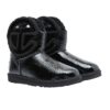 Telfar x UGG Crinkled Leather Black Boots