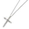 Tiffany Cross Diamond Platinum Necklace