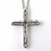 Tiffany Cross Diamond Platinum Necklace back