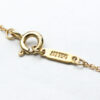 Tiffany Small Cross Diamond Yellow Gold Necklace AU750