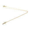 Tiffany Small Cross Diamond Yellow Gold Necklace pendant