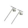 Tiffany T Earrings 18k White Gold and diamonds