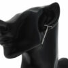 Tiffany T Earrings 18k White Gold and diamonds display