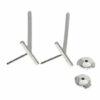 Tiffany T Earrings 18k White Gold and diamonds front
