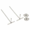 Tiffany T Earrings 18k White Gold and diamonds side