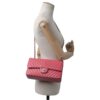 Worn picture of Pink Chanel Medium Classic Pink Chevron Double Flap Bag